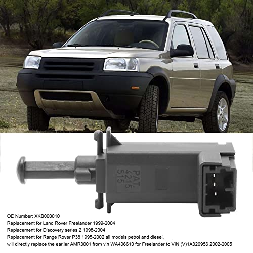 Remlichtschakelaar, compatibel met Land Rover Freelander 1999-2004 Discovery Series 2 1998-2004 Range Rover P38 1995‐2002, Remlichtpedaalschakelaar 3
