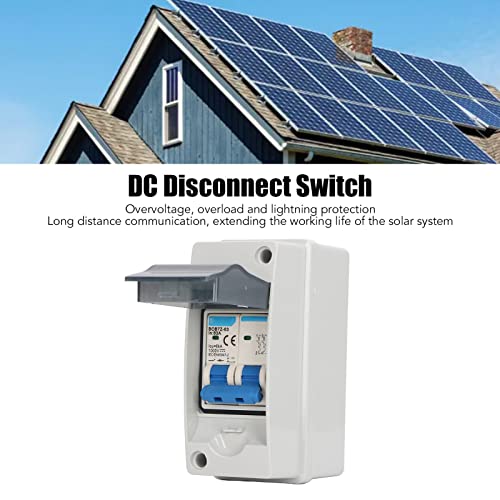 DC Disconnect Switch, PV Solar PV System Surge Protector IP65 Waterdichte Miniature Circuit Breaker 63A 1000V 3