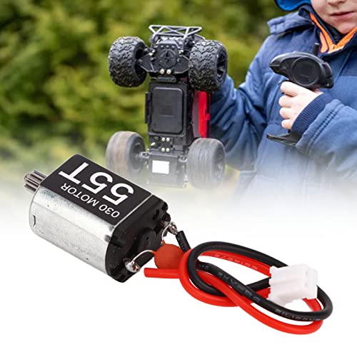 RC Car Motor, Low Noise 030 Motor RC Car Engine RC 55T Borstel Motor met 11T tandwiel voor AXIAL SCX24 1/24 5