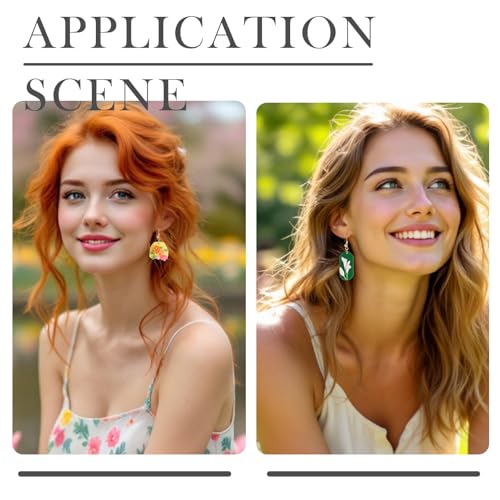 10 st Flower Polymer Clay Molds Heart Shape Nail Art Ornament Siliconen mallen Hars Casting Molds voor Epoxy UV Hars sieraden maken 4