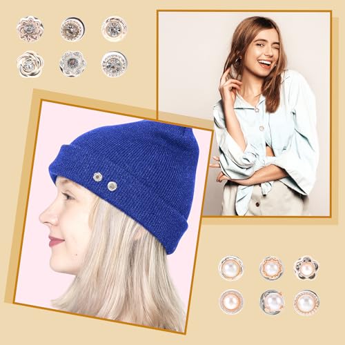 30 st. Bescheiden Pins: Pearl Brooch Cover Up Brooch Pins, Geen Naaiknopen-herbruikbaar, Onzichtbaar voor Blouses, Jurken en meer 5