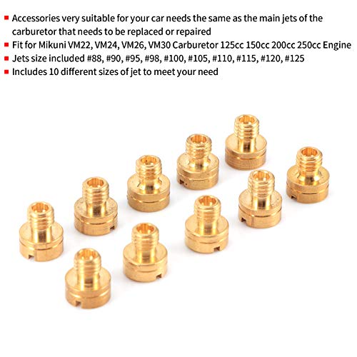 Hoofdspuit voor Mikuni Carburator, Motoronderdelen Jet Kit Carburetor Carburetor Hoofdspuiten, Hoofd voor Carburetor Hoofdspuiten uw auto nodig Auto Fiets