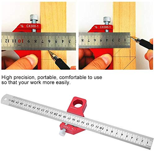 Verstelbare combinatie vierkante set houtbewerking schrijfliner 300mm draagbare rechte markering gereedschap 3