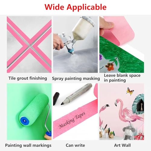 2 PCS masking tape 15mm x 50m roze+paars 5