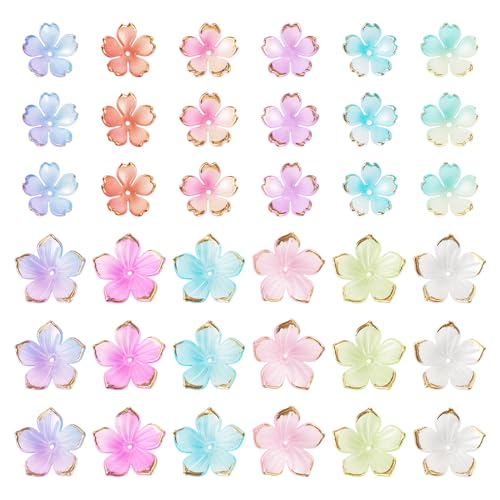 360 st Acryl Kralen Caps Bloem kralen Bloemen kralen Cherry Blossom Kralen Spacer Kralen Diverse Losse Kralen voor sieraden maken armband ketting oorbellen DIY Crafts Accessoires