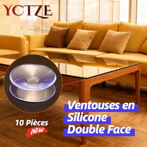 10 st. Ultra krachtig Dubbelzijdige silicone Zuigbekers voor Aquarium Aquarium - Stabiele schuif voor glas, ideaal voor visfilters en Rip Accessoires 4