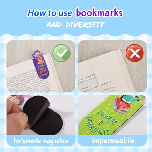 12 magnetische bladwijzers in het Italiaanse motief schattige dieren 3