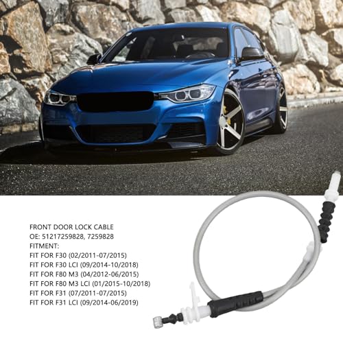 Ontgrendel Kabel voordeur slot, Bowden Kabel voordeur slot Hoge sterkte lange levensduur levensduur glad werking 511217259828 voor F30 F31 F80 M3