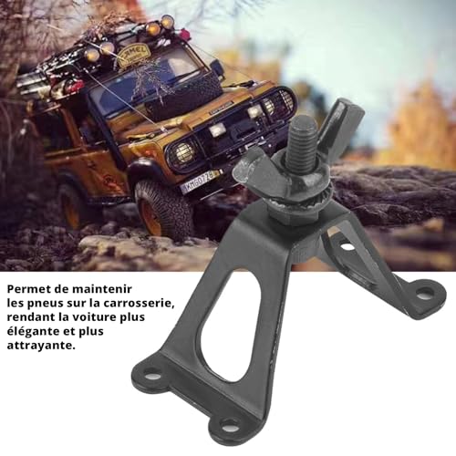 Reservewielrek, DIY RC Car accessoire, metalen reservewielrek, achterste reservewielrek, 1/10 Simulatie reservewielrek Achter DIY RC Car accessoire Geschikt voor Axiale SCX10 D90 5