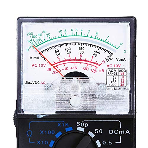 Analoge multimeter Voltimeter elektrische passagetester YX 1000A AC DC stroomweerstandsmeter 4