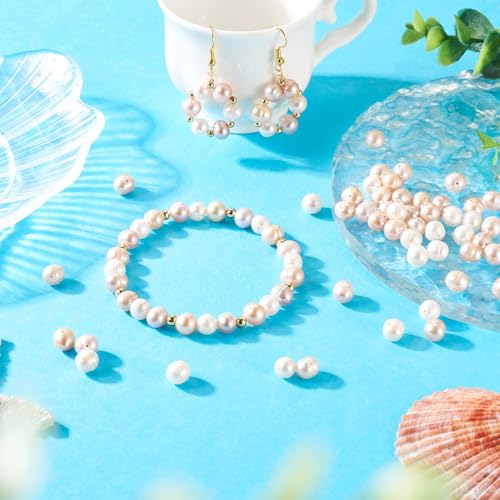 60Stuks Natural Cultured Zoetwater Parel kralen 3 Styles Aardappel Vorm sieraden parel kralen zoetwater parel kralen voor DIY armband ketting sieraden maken