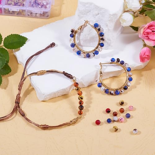 210Pcs Natuurlijke Zoetwater Shell Kralen 5mm Ronde Drawbench Shell Kralen 6 Kleuren Losse Spacer Kralen Seashell Kralen Bulk voor DIY armband ketting sieraden maken