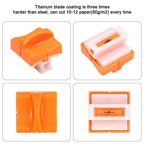 papiersnijder 8st vervanging snijbladen met veilige pers ontwerp voor papiertrimmer te snijden A2, A3, A4, A5 papier, foto's (binnen 1.5mm) 3