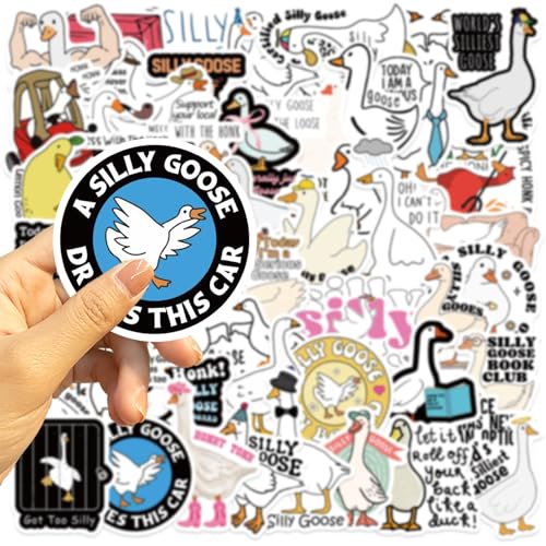 Grappige Duck Stickers voor tieners en volwassenen, 50 stuks, Grappige Duck Vinyl Sticker Set, Auto, Motorfiets, Fiets, Skateboard, Snowboard, Bagage, Laptop, Koffer, Helm, Motorfiets, Computer