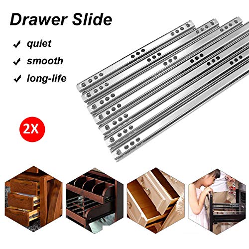 Lade Dia's, B17 mm, 2 stuks Metalen lade Dia's, Kogellagers Lades, Rail voor Meubilair Lade Diepte (214 mm Lengte) 5