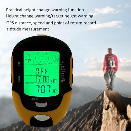 Elektronische GPS hoogtemeter, FR510 ABS IPX4 Degree Waterdicht, Buitennavigatie, Hoogtemeter, Kompas, Vochtigheid, Temperatuur, Weer Trend Display 4