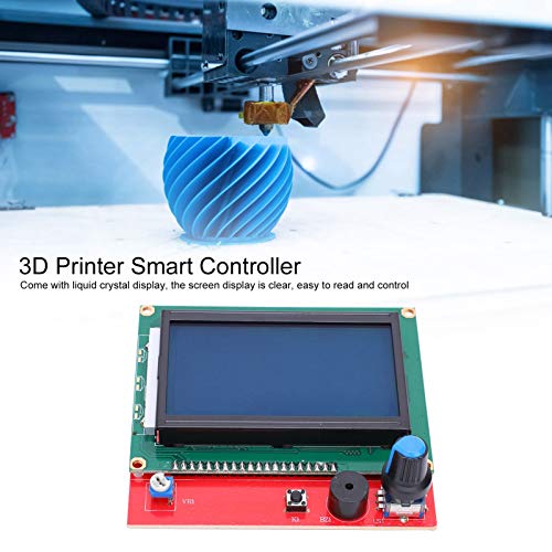 12864 LCD Configuratiescherm, Display Card, Intelligent Display Module, Controller voor 3D-printers met lijnen, Pack van 2