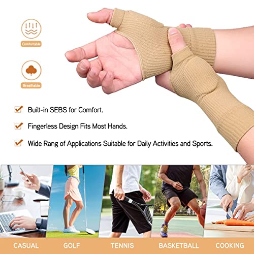 Medical Thumb Support, 1 paar verstelbare ondersteuning Medical Stabilizer Thumb Support Splint Brace Relieve Thumb Pain For Relieving Artritis Thumb Injuries 15cm×7.5cm Beige 3