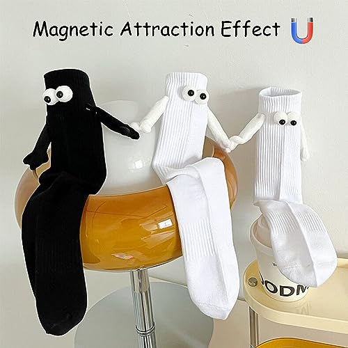 Magnetische Sokken, 2 paar handsokken, Grappige magnetische Zuigbekers, 3D-popsokken met handen, Vriendschapssokken, Unisex Grappige paar handsokken voor stellen 3