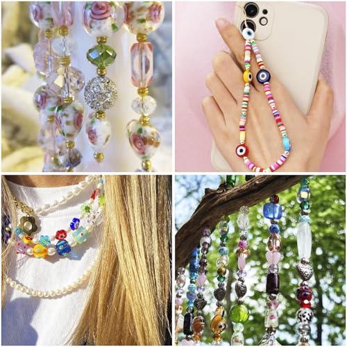 Millefiori Lampwerk Glazen Kralen Gemengde Vormen Goud Zand Losse kralen voor sieraden maken 100g/Bag 4