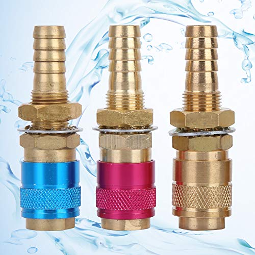 3 stuks M10 TIG Lasgas/Water gekoelde adapter Quick Connector slang passen voor TIG MIG Laser zaklamp 4