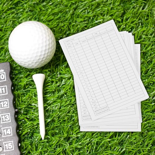 Golf Scorevel, 20 vellen 16x10cm Golf Scorecard Record Scorecard voor Tracking Score Record Tools, Outdoor Golf Club Accessoires, Wit 4