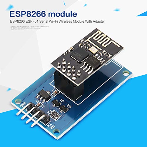 Wal Front ESP8266 ESP-01 Serial WiFi Transceiver Module met ESP-01 Adapter voor netwerken, Smart Home Project