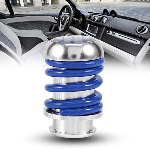 Auto Gear Shift Knob, Universele Aluminium Auto 5 Speed Shift Knob Handleiding Gear Shift Knob Vervanging Blauw met 8mm 10mm 12mm Adapters Gear Heads/Shift Accessoires 5