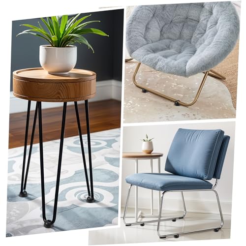 Haarspeld Beenbeschermer Voeten, Haarspeld Benen Voetbescherming, Hoes Geschikt voor 10mm Haarspeld Koffie Tafel Benen, Zwarte Stoel Been Caps Gemaakt van Rubber, Meubels Kussens, Vloerbeschermers (Pack van 8) 4