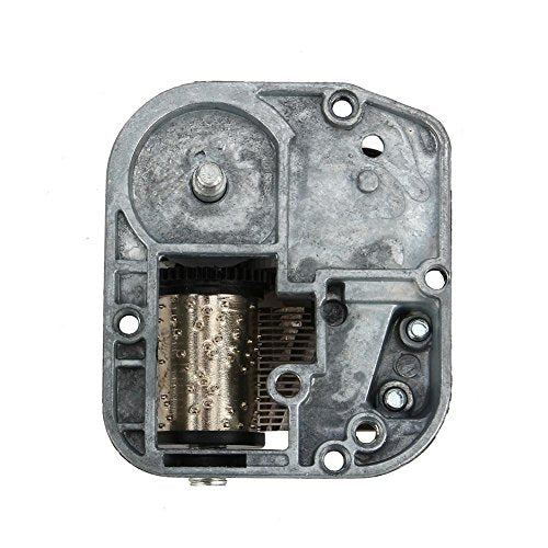 verzilverde muziekdelen met schroevendraaier muziekdoos (zwaan zee) 3