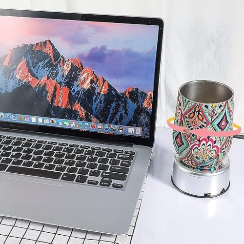 Sea LED Rotating Display Base 7 Kleur Kleur veranderende licht kristal Display Base Turntable Display Stand voor Cupdisplay Crystal Glass Art Collectibles standbeeld sieraden 5