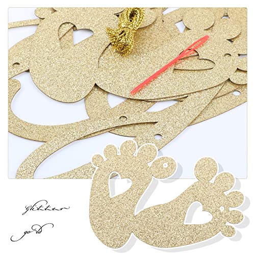 Pack of 13 Party Decoration Baby Garland, Rose Gold Decoratieve ballonnen Decoratie voor feest, Baby Douche, Verjaardag, Baby Doop, Communie, Baby Douche 3