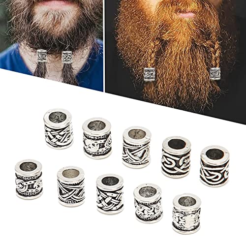baard kralen voor mannen baard styling gereedschap 10 st Viking baard kralen Legering antieke Noorse dreadlock kralen voor baard haar DIY armband ketting 4