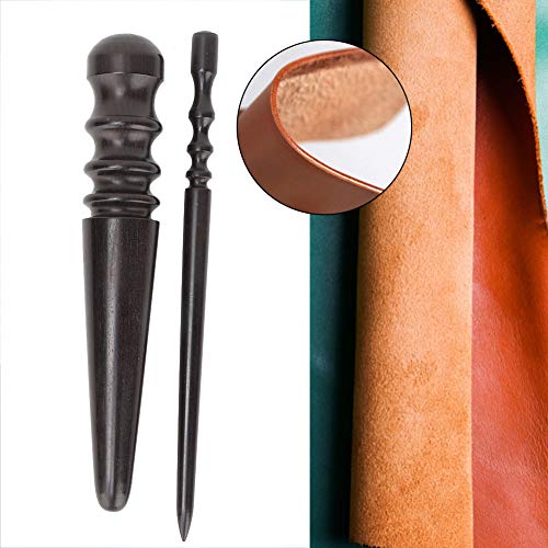 2st lederen houten rand ambachtelijke Slicker Multi-Size Burnisher leder gepolijste stangen Rand ambachtelijk DIY handwerk gereedschap Burnisher Slicker Tool 5