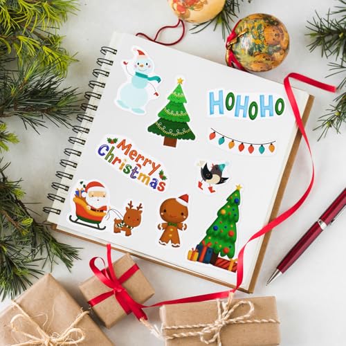 284st Kerst Stickers Decoreren Kerstmis Zelfklevende Papieren Stickers voor Envelop Cards maken ambachtelijke Scrapbook Party Bag Stocking Fillers 4