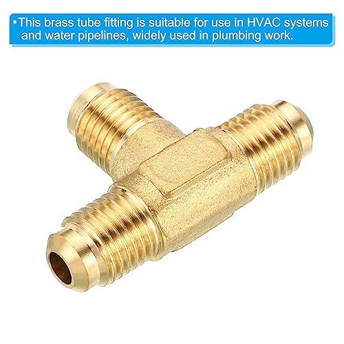 1/4" x 1/4" x 1/4" Messing Pipe Fitting Torch T Tube Fitting Pipe Fitting Adapter Socket voor Airconditioning Koeling Loodgieter 4