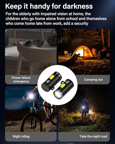 Mini zaklamp Type-C Aangedreven 3 stuks Portable Mini Sterke zaklamp, 5V@0.2A 1W Laadvermogen-210-230 Lumens, Geschikt voor Outdoor Home Noodverlichting Kleine zaklamp Werklicht 5