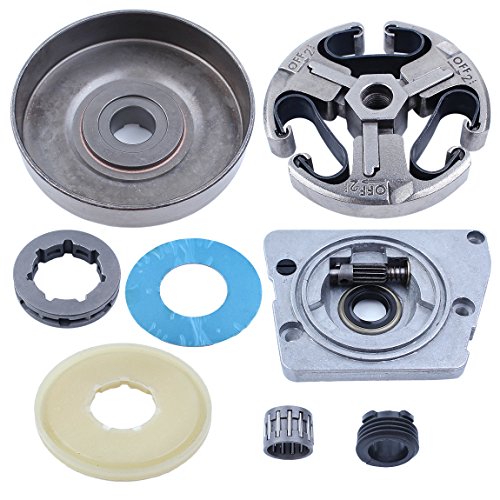 Clutch Drum Oil Pump Worm Gear Dust Cover Washer voor Husqvarna 268 272 66 61 266 kettingzaag 3/8"-7T Naaldlager 3
