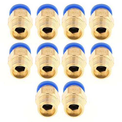 10 st Pneumatische Quick Connector, 8mm Diameter Draad 1/4BSP Air Fittings Adapter, Air Slang Connect Quick Connectors Fittings set