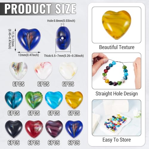Millefiori kristal kralen, 66 stuks, 11 kleuren, handgemaakte lose spacer kralen voor DIY oorbellen, armband, ketting, sieraden 5