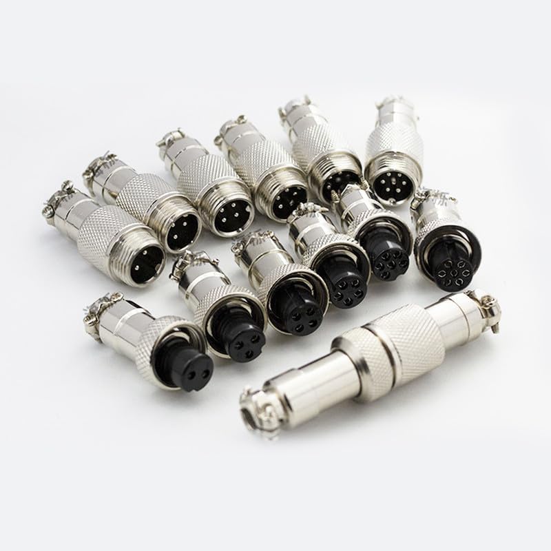 2st GX16 3Pin Aviation Socket, Lasen, 16mm Metalen panelen Mannelijke vrouw trekken op plug (GX16 3Pin) 5