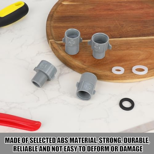 8 stuks Buis Conversion Connectors met 8 ringen, 1/2 inch tot 3/4 inch NPT en 1/2 inch tot 5/8 inch NPT man naar vrouw passen voor het veranderen van slang Diameter 4