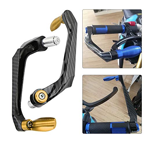 Qii Lu Universal 7/8 in 22mm CNC Aluminium handgreep Remmen Clutch Lever Handbescherming Protecto Stuurrem Bescherming Standaard geel 5