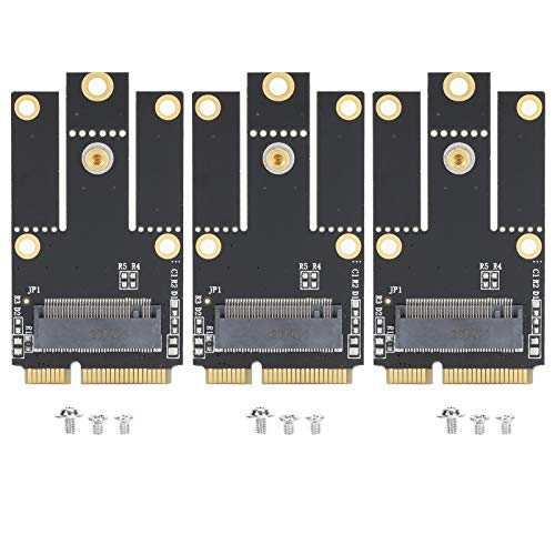 3PCS M.2 NGFF naar Mini PCI-E draadloze netwerkadapterkaart, Mini Portable Converter voor draadloze WiFi, Compatibel met Bluetooth Network Card voor 3160NGW 8260NGW AX200NGW ect