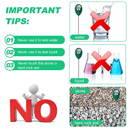 Bodemvochtigheidsmeter, nauwkeurige bodemvochtigheidsmeter en bodemtester, tuinlandbouw, vochtmeter, compacte en lichtgewicht, geschikt voor binnen- en buitentuinen, enz., 2 stuks 5