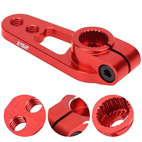 RC Servo Arm, 25T Stuurarm voor 1/8 1/10 RC Auto Upgrade Vervanging Accessoire(Rood) 3