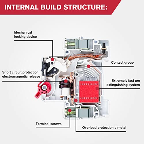 1000V DC miniatuur Circuit Breaker 63A 2P Din Rail Mount Home Overload bescherming Luchtschakelaar voor Home Verlichting distributielijnen Zonne-PV-systeem DZ47-63Z C63 4