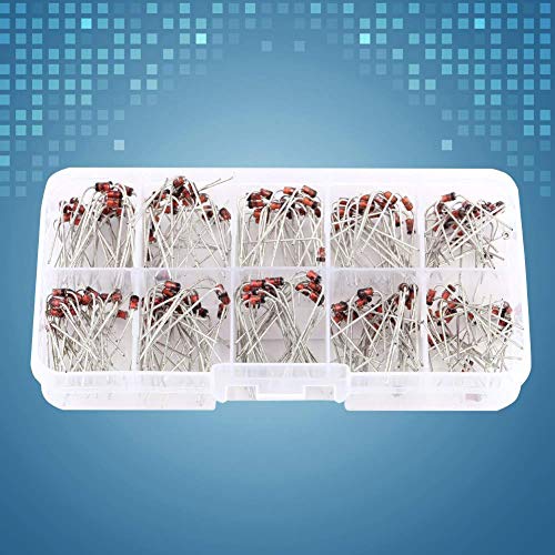 200st 10 Valori Set van Zener Kit van Diodi Assortiment van elektronische 1N4728~1N4737 Con Wissen Box 5