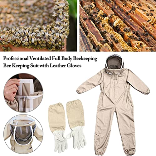 Bijenpak met handschoenen, Beekeeping Protective Suits, Beekeeper Suit, Full Body Beekeeping Kleding, Bee Keeper Gear Overalls Bee Outfit, Sting proof Anti Wasp Suit 5