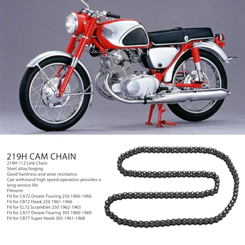 Go Kart Chain, 219H 112 Link Chain Staallegering Hoge Hardheid Ga Kart Drive Cam ketting voor CA72 CB72 Karting Racing 4